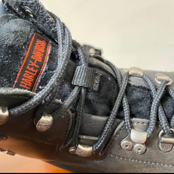 Harley Davidson Men’s Black Leather Motorcycle Riding Boot | US 12 - Picture 6 of 7